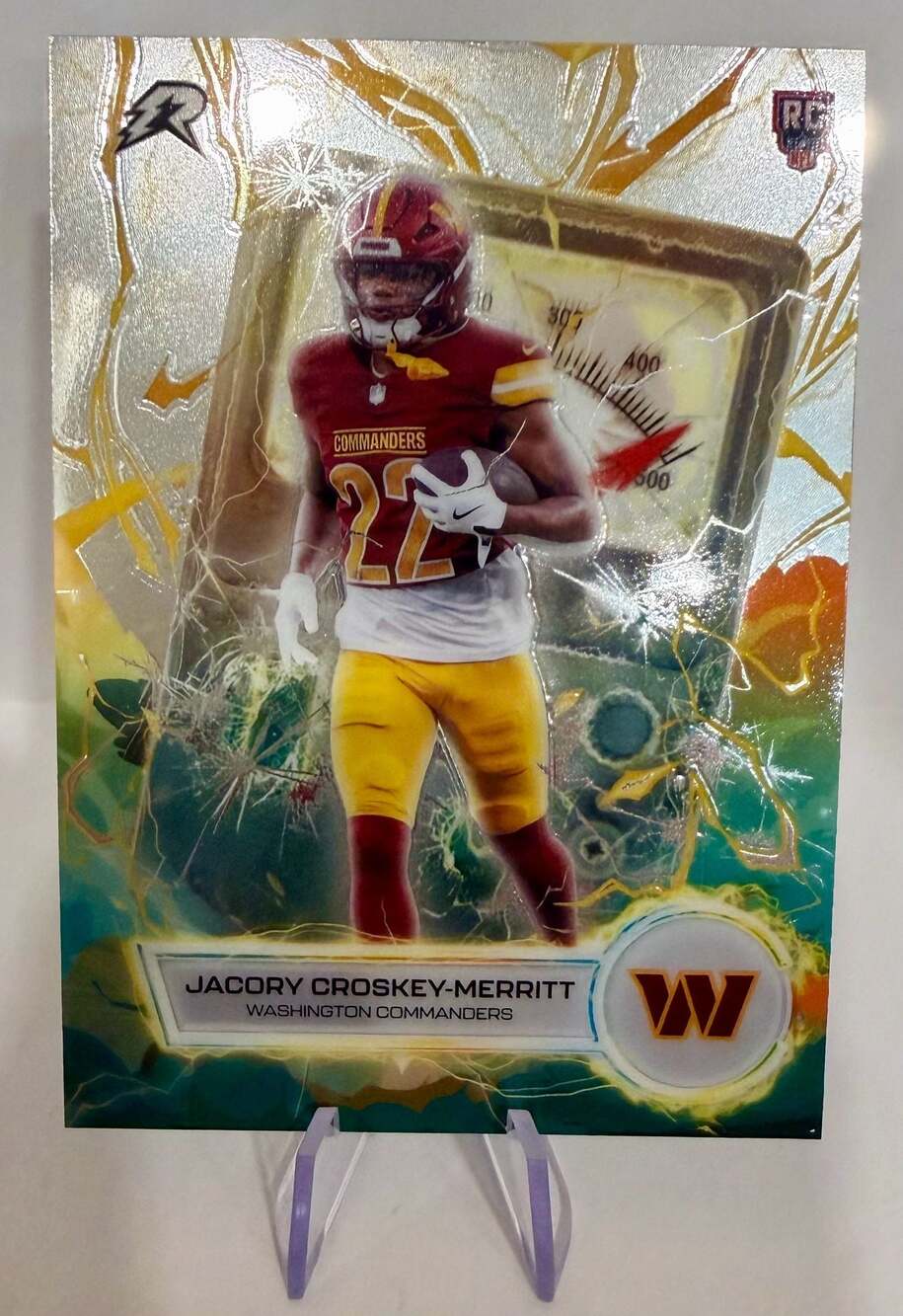 Jacory Croskey-Merritt 2025 Topps Resurgence Voltaic Rookie Card Mint Condition